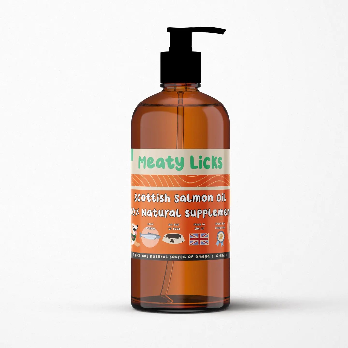 Meaty Licks Scottish Salmon Oil For Dogs & Cats