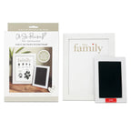 Framed Family Finger and Paw Print Frame with Ink Kit