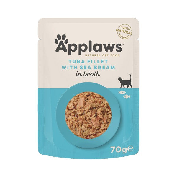Applaws Cat Pouch Tuna Fillet and Seabream 70g