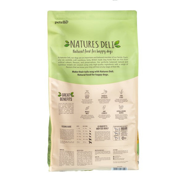 Natures Deli Adult Light - Turkey and Rice 12kg