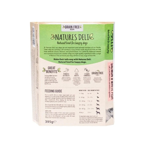 Natures Deli Adult Grain Free Salmon & White Fish 395g