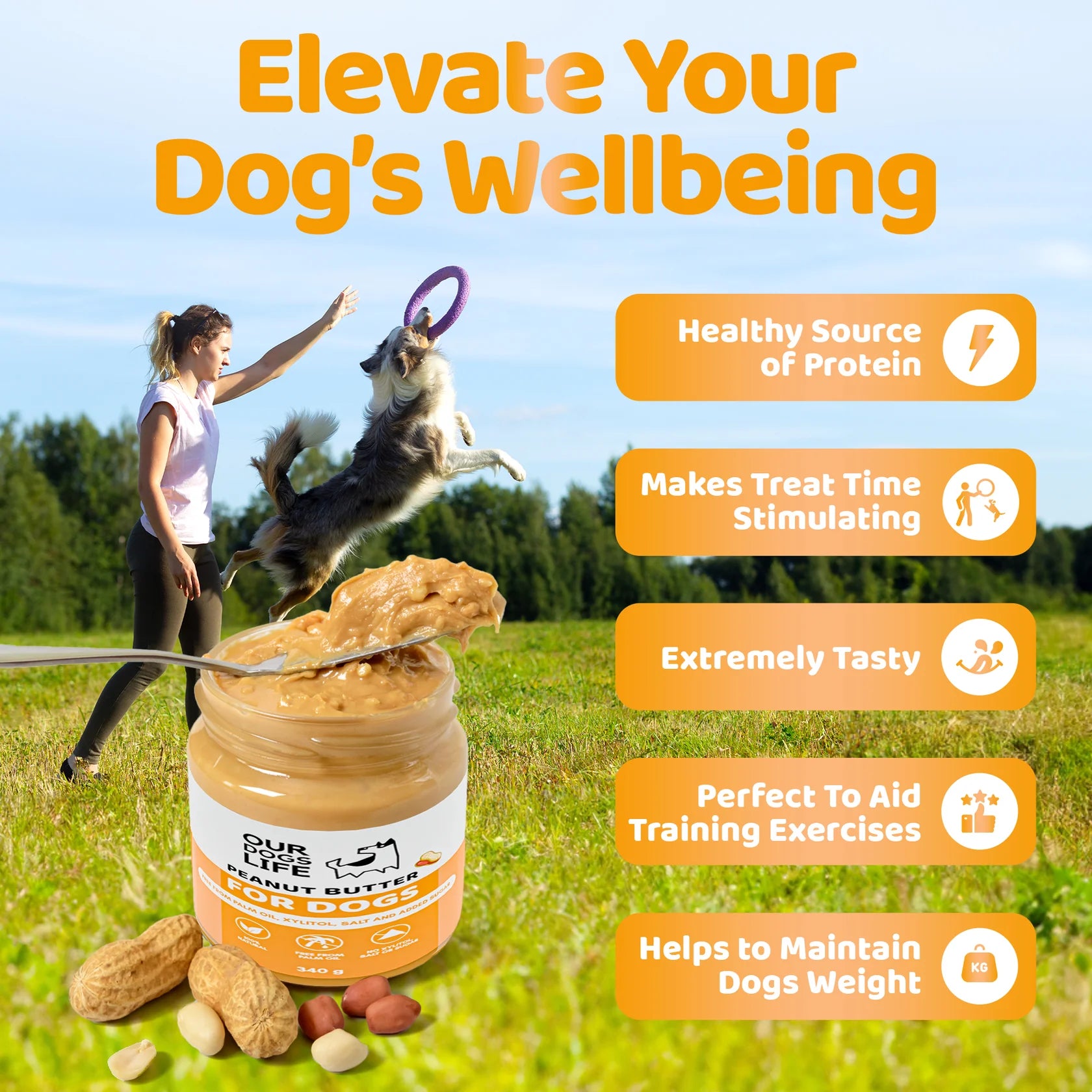 Our Dogs Life Peanut Butter For Dogs