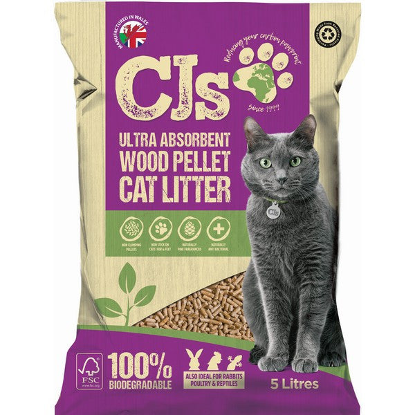 CJs 5L Wood Cat Litter