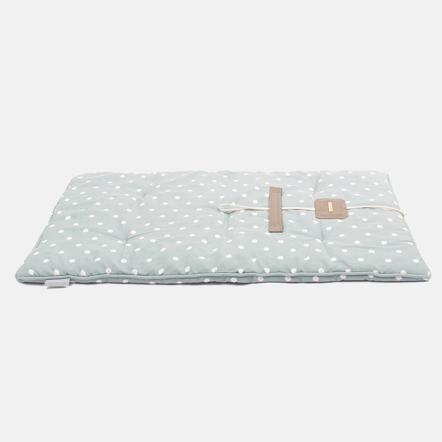 Lords & Labradors - Travel Mat in Duck Egg Spot