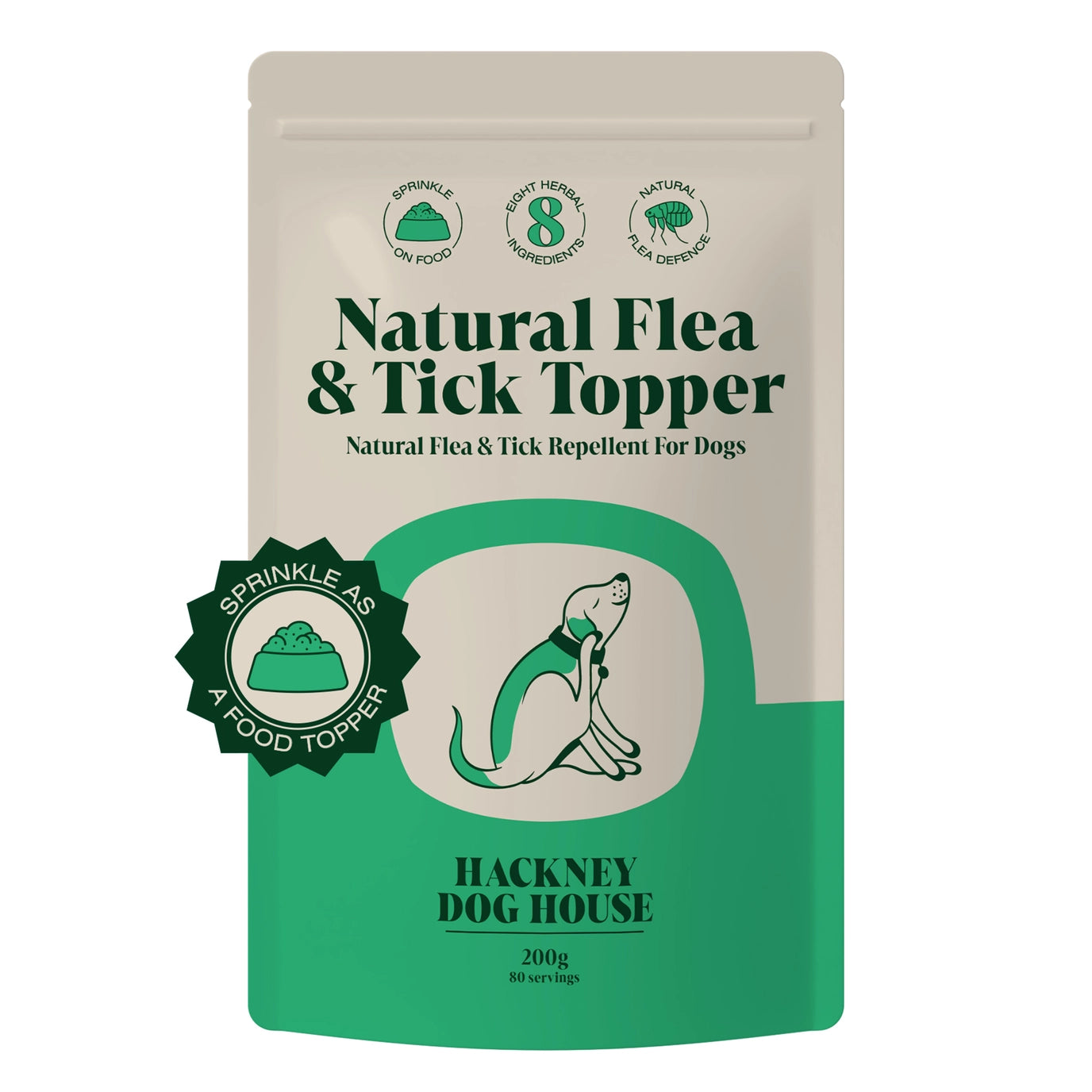 Hackney Dog House Natural Flea and Tick Powder For Dogs 200g