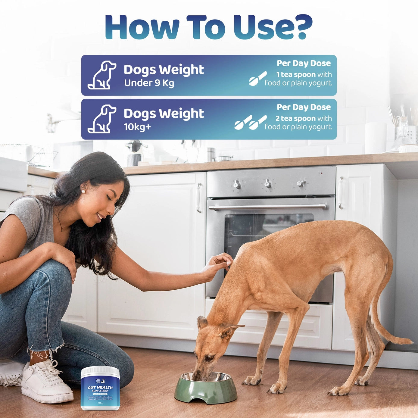 Our Dogs Life Gut Health Powder Supplement For Dogs