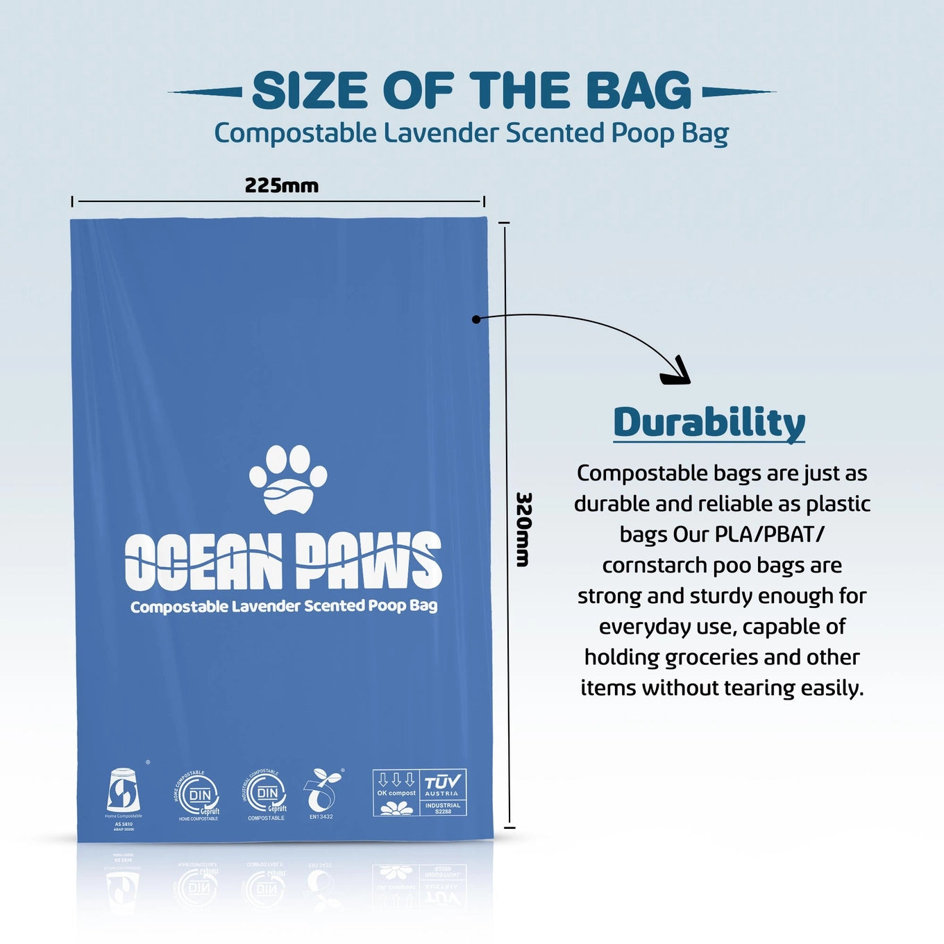 Ocean Paws Compostable Dog Poo Bags