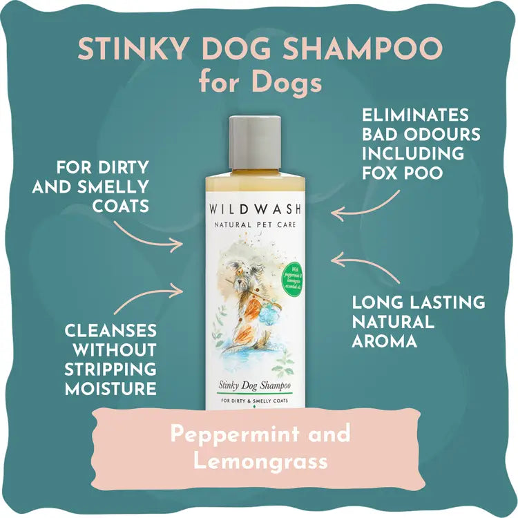 Wild Wash Natural Stinky Dog Shampoo - 250ml