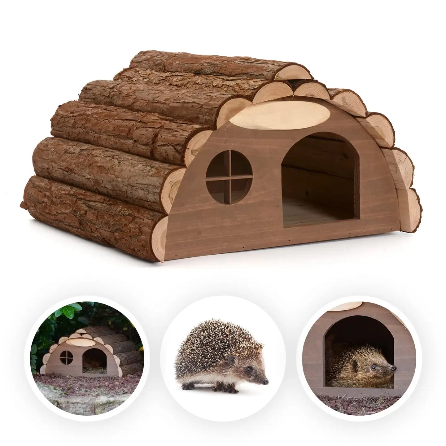 Wooden Hedgehog Outdoor Shelter