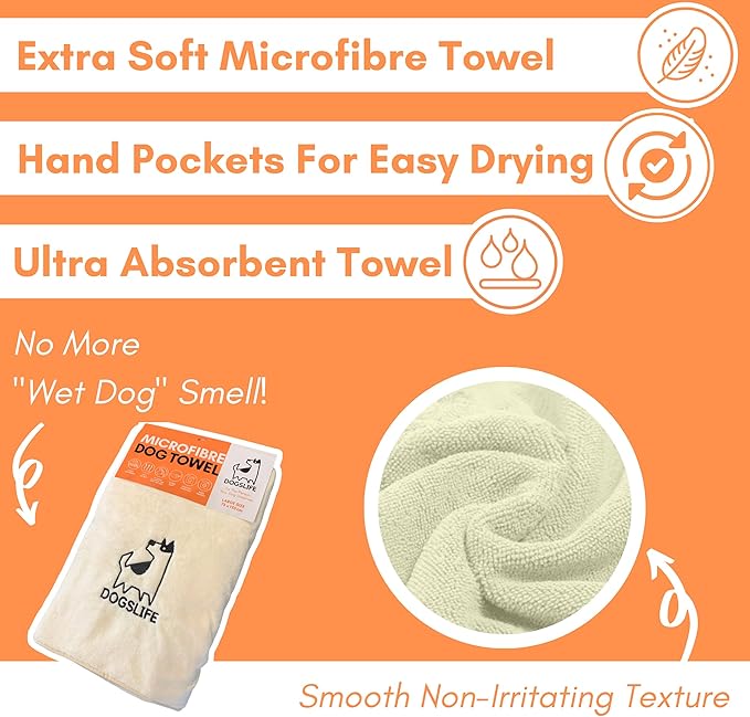 Our Dogs Life Microfibre Dog Towel