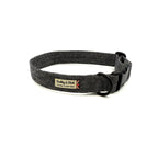 Barkley and Fetch Grey Herringbone Dog Collar