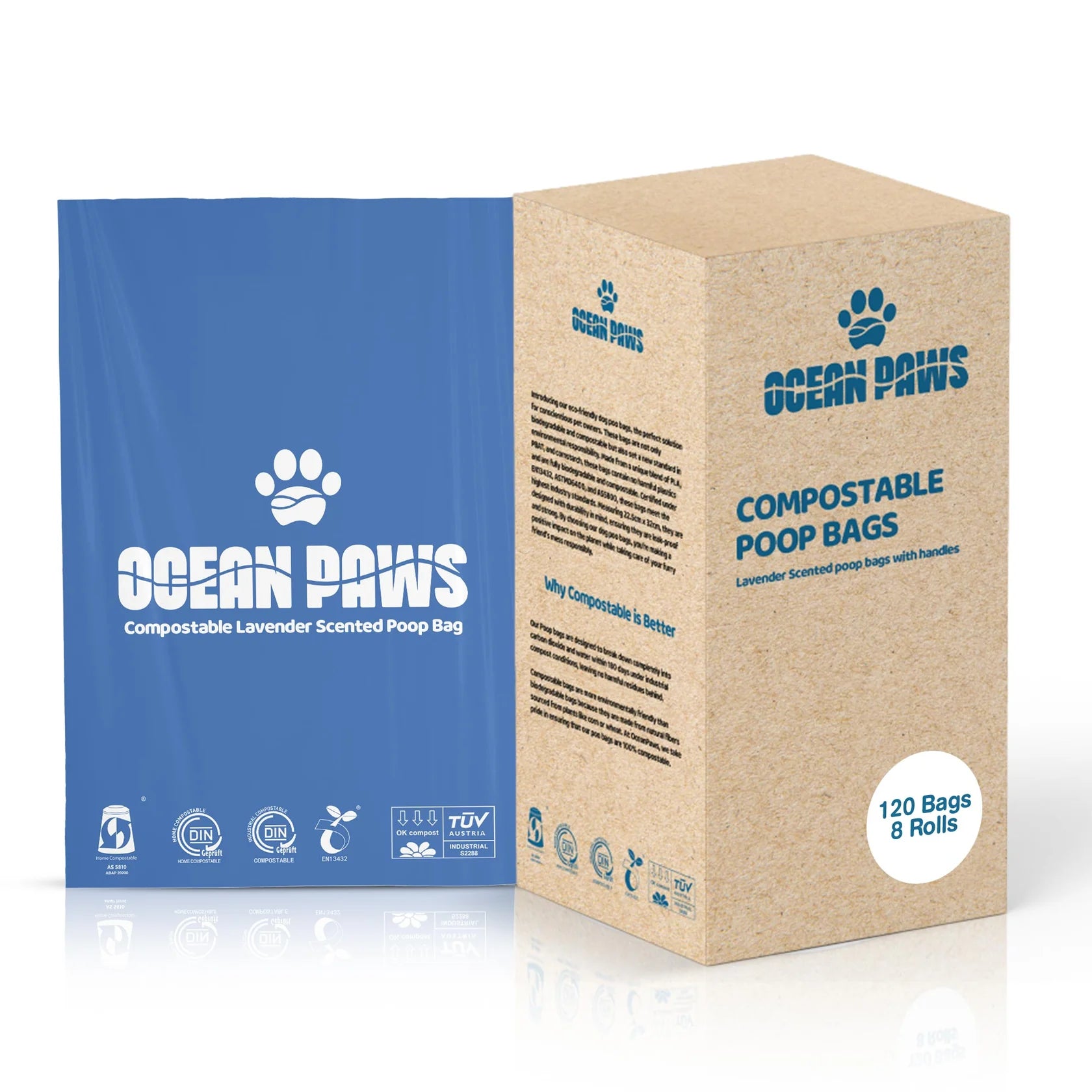Ocean Paws Compostable Dog Poo Bags