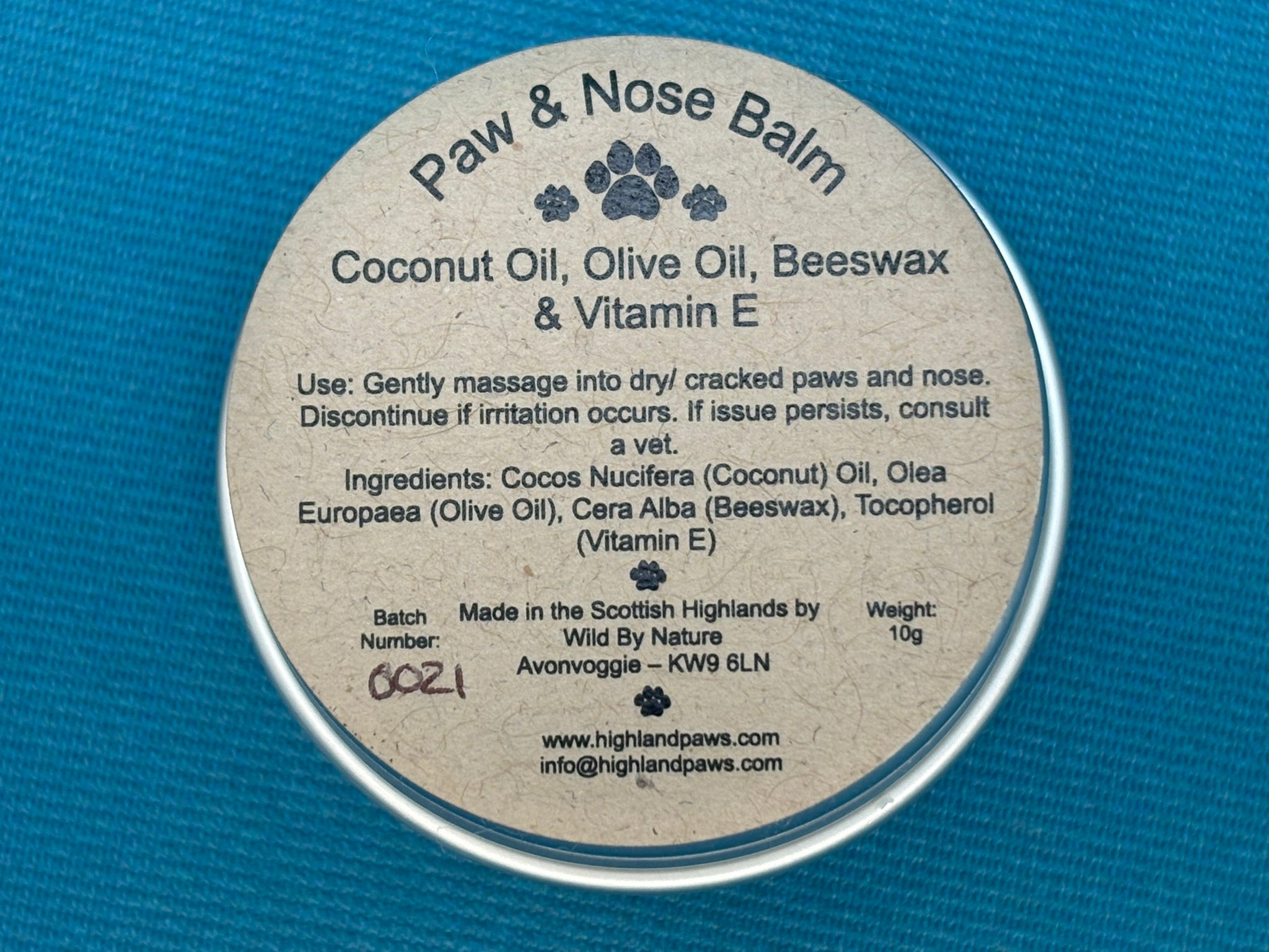 Highland Paws Paw and Nose Pet Balm