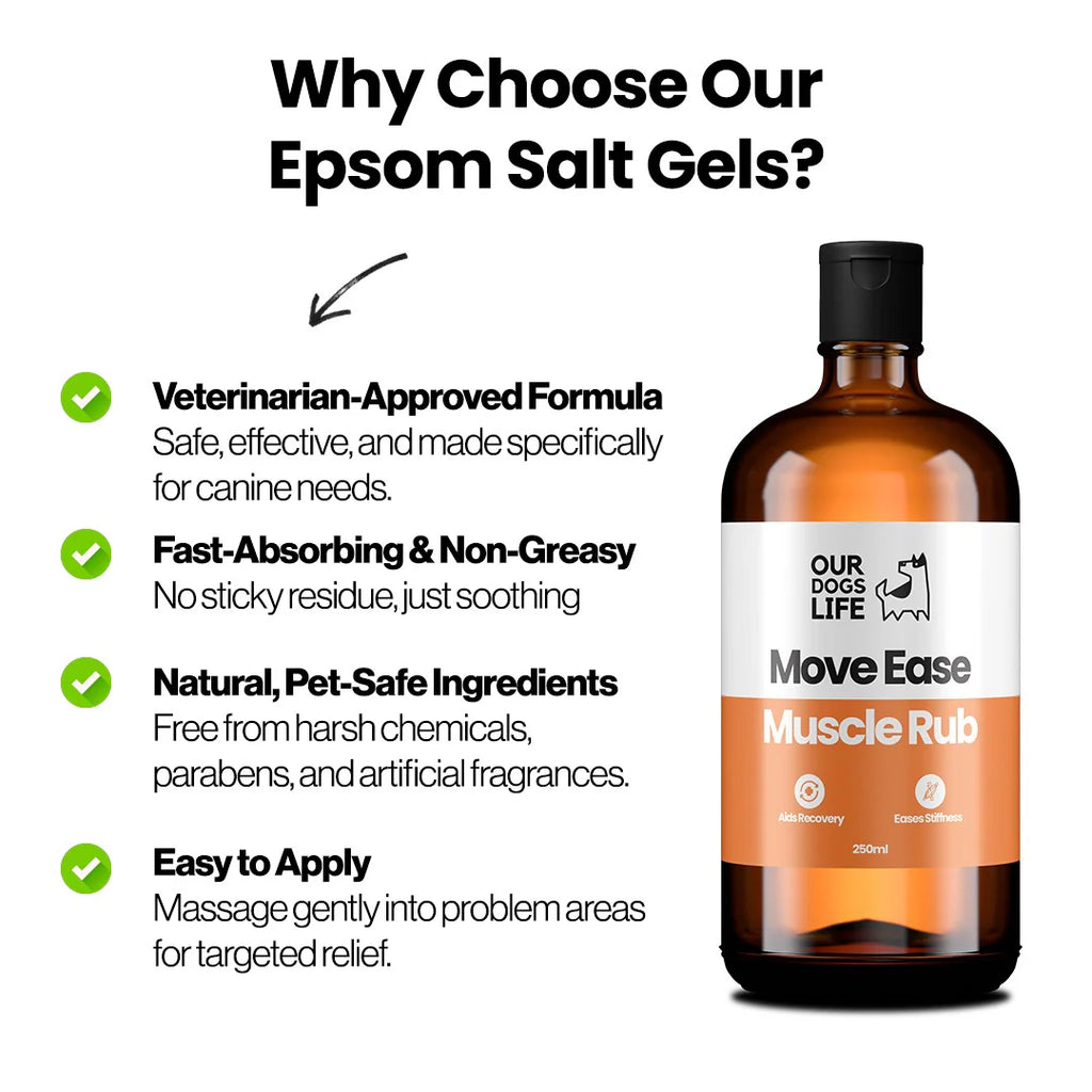 Our Dogs Life Epsom Salt Gel MoveEase Muscle Rub