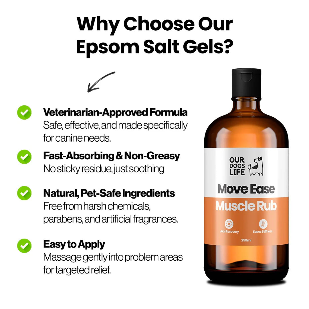 Our Dogs Life Epsom Salt Gel MoveEase Muscle Rub