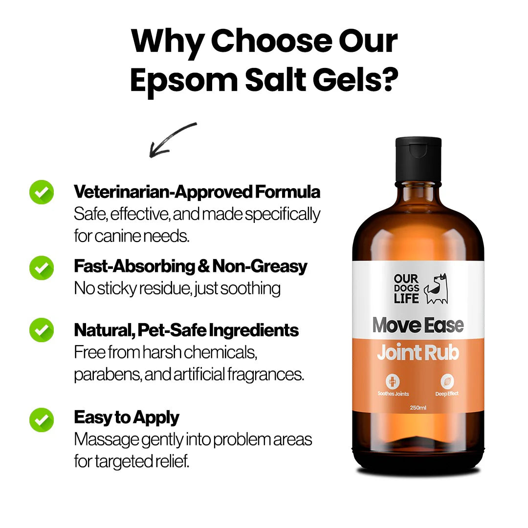 Our Dogs Life Epsom Salt Gel MoveEase Joint Rub