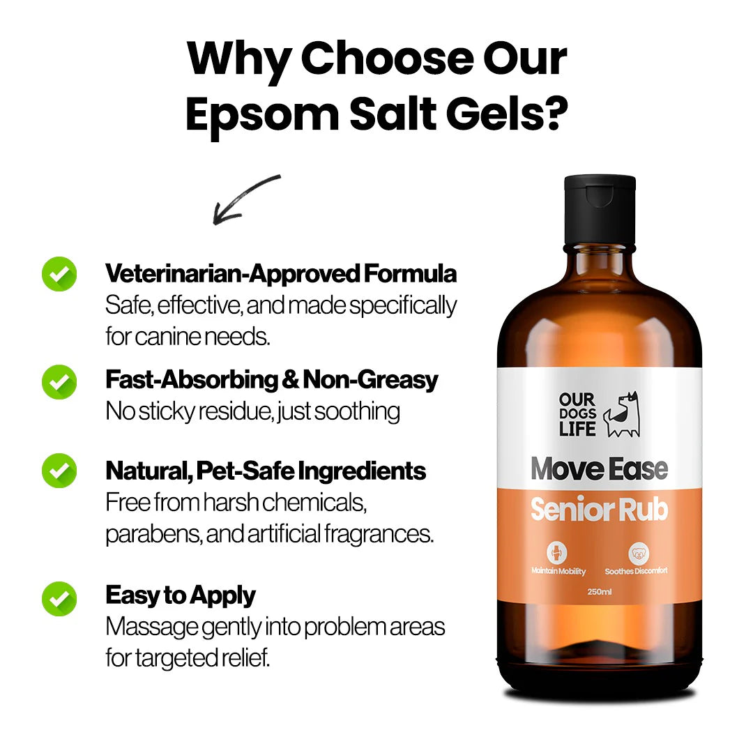 Our Dogs Life Epsom Salt Gel️ MoveEase Senior Deep Relief Rub
