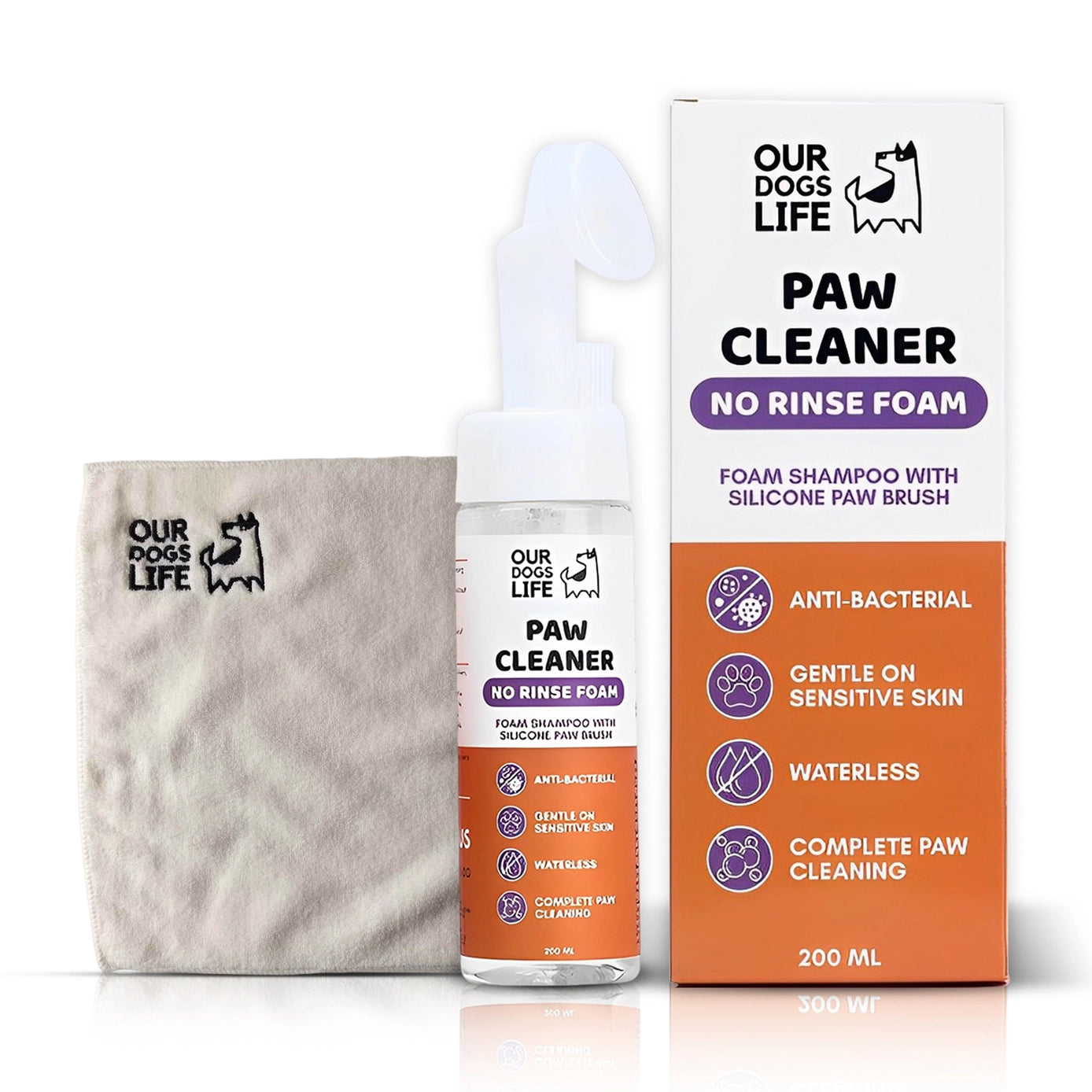 Our Dogs Life Paw Cleaner Shampoo with Towel