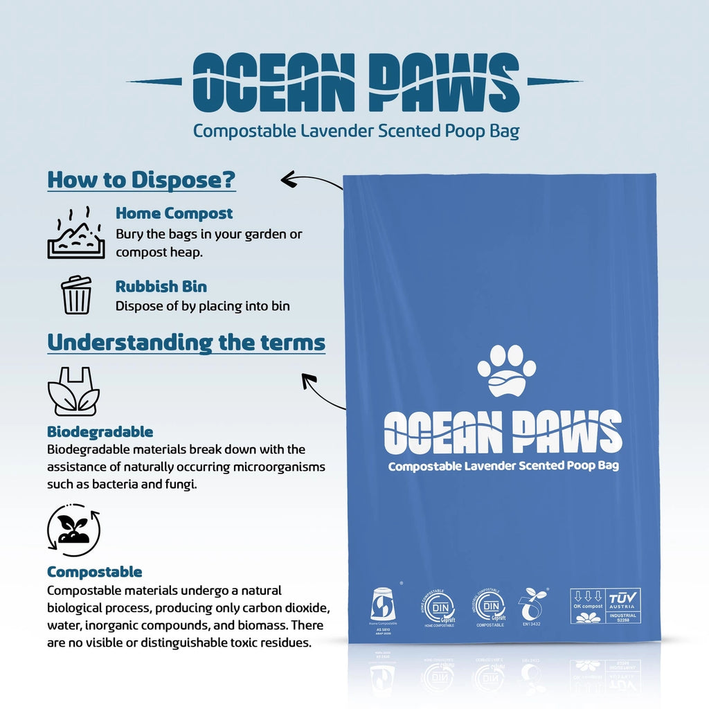 Ocean Paws Compostable Dog Poo Bags