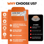 Our Dogs Life Lick Mat For Dogs with Spreader & Brush
